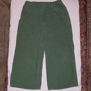 Kate Quinn organic Green Corderoy pants w/zipper